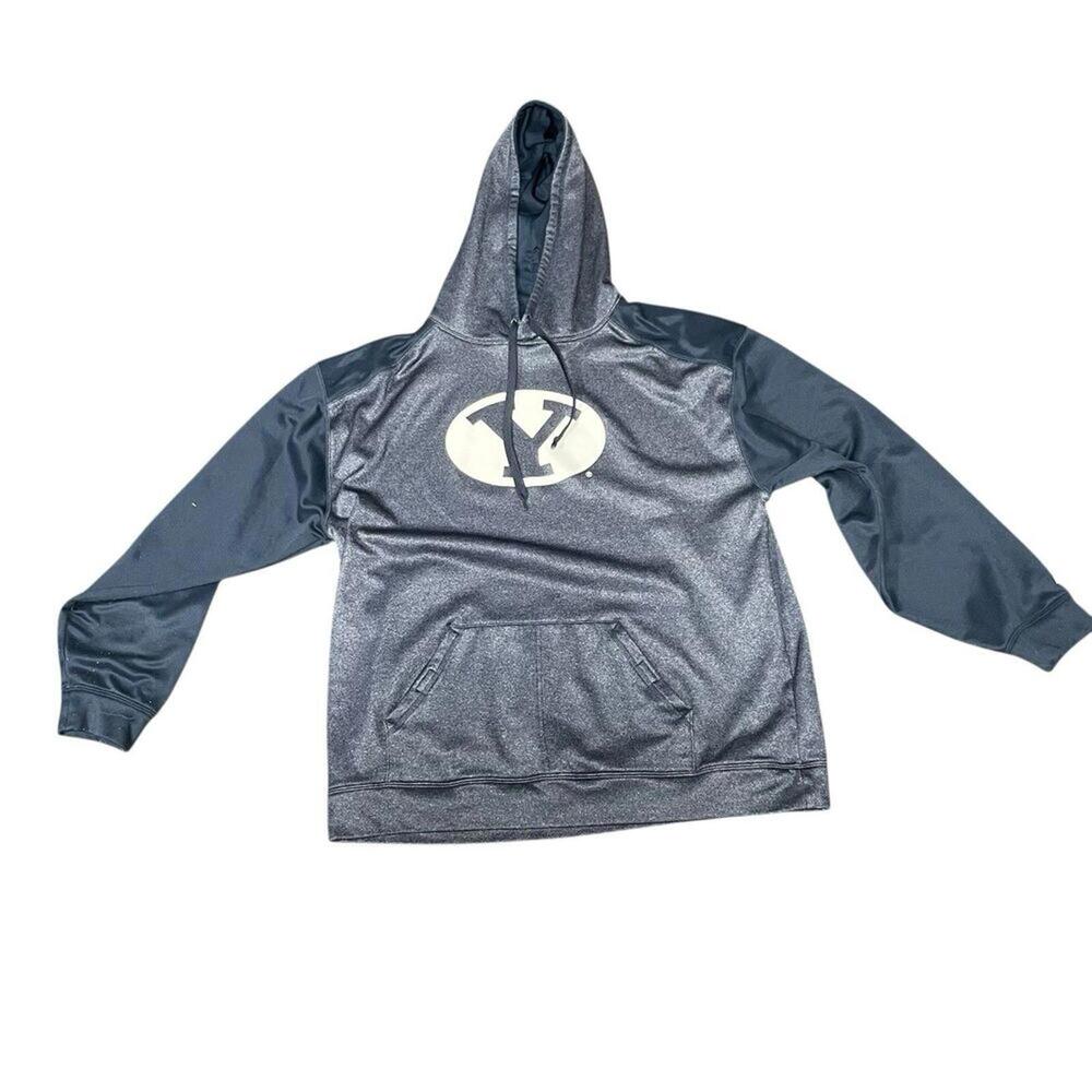 Men's Navy XL Brigham Young‎ University BYU Hoodie Badger brand
